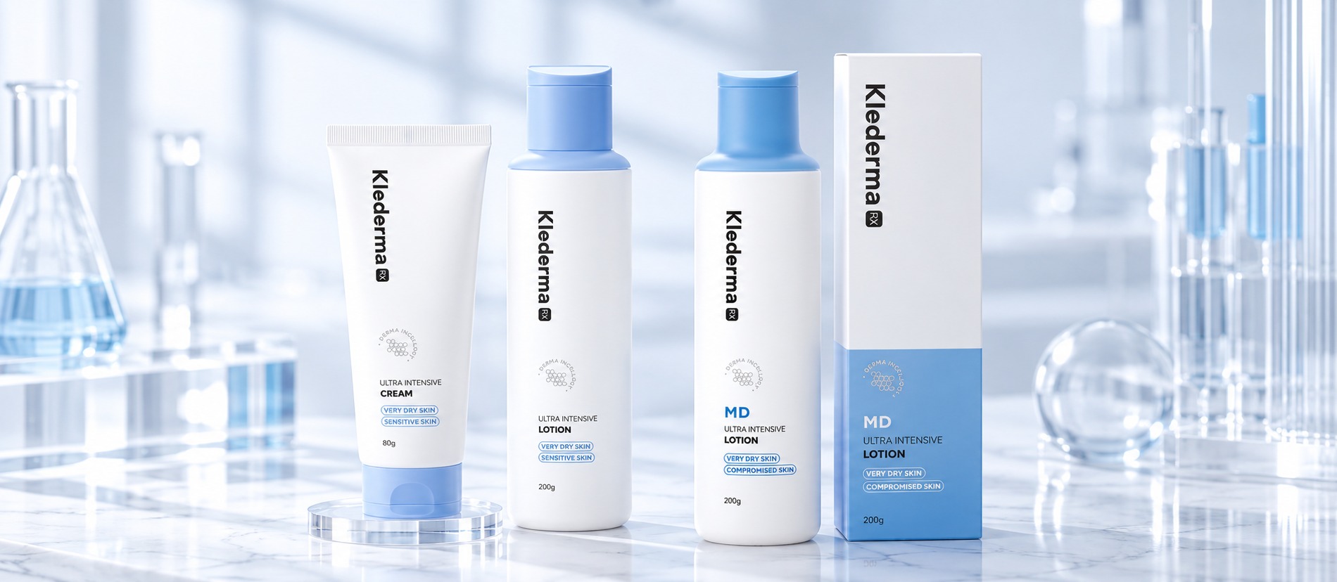 Klederma RX professional derma products for clinics and dermatologists.