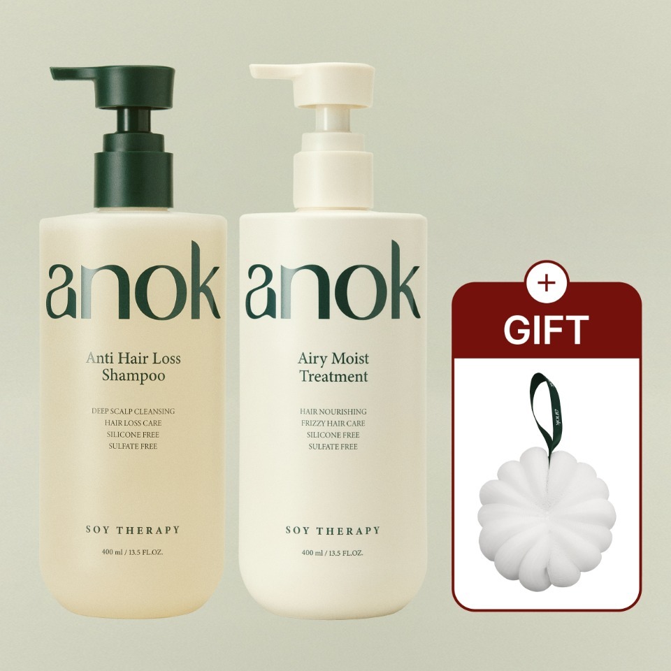 ANOK shampoo dhe treatment korean 400 ml per kujdesin e flokeve dhe skalpit.